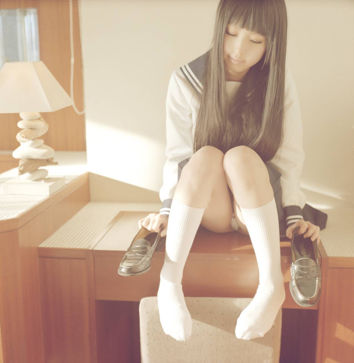 [Cosplay] Awesome body School Girl Cosplay Set